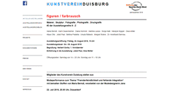 Desktop Screenshot of kunstverein-duisburg.de